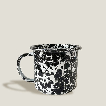 Black Enamel Mug