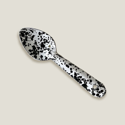 Black Enamel Soup Spoon