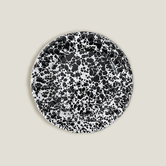 Black Enamel Dinner Plate