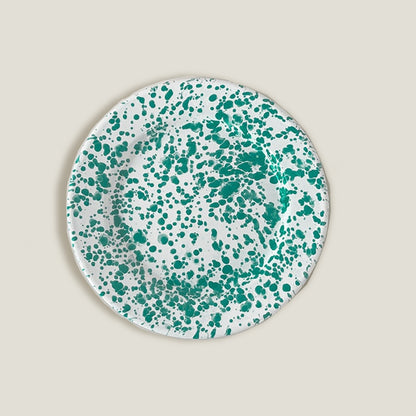 Green Enamel Dinner Plate