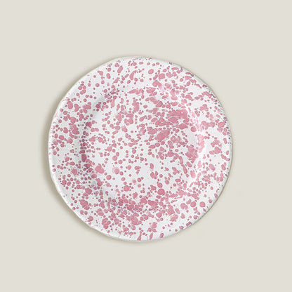 Pink Enamel Dinner Plate