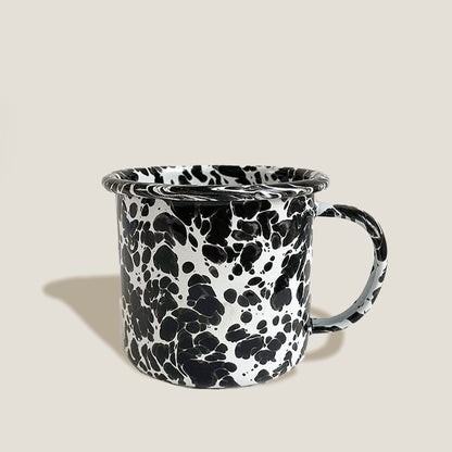 Black Enamel Mug