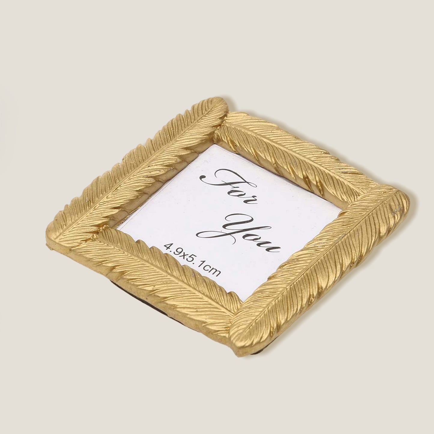 Gold Feather Frame