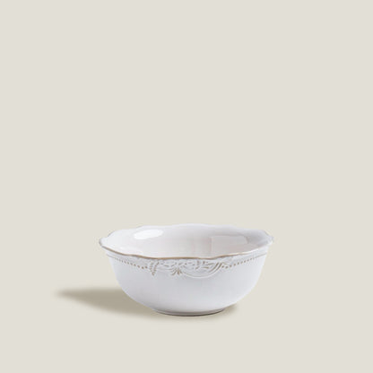 White Embossed Bowls