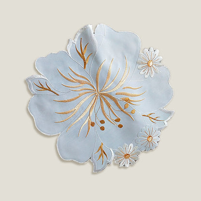 Lilium Floral Embroidery Placemat