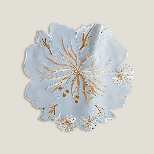 Lilium Floral Embroidery Placemat