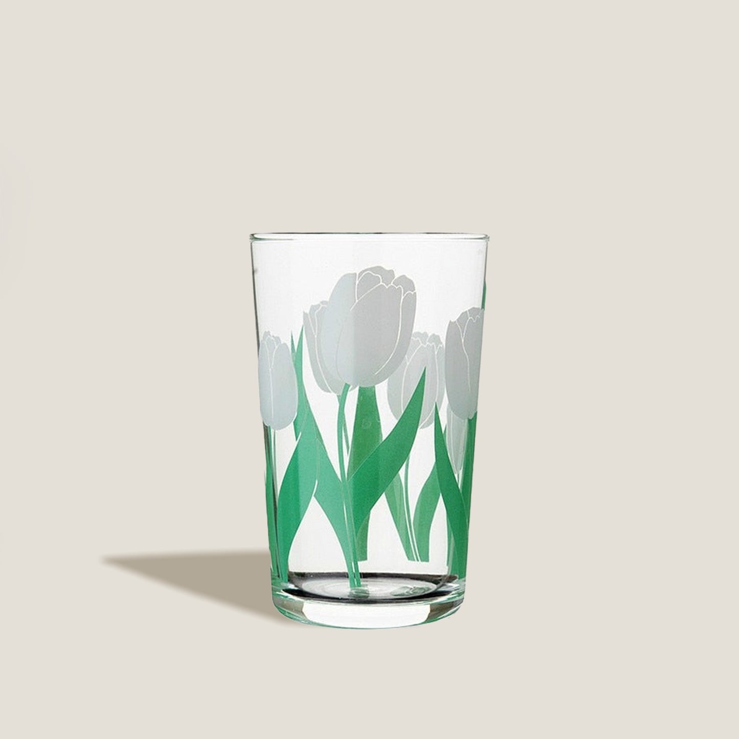 White Tulip Flower Glass