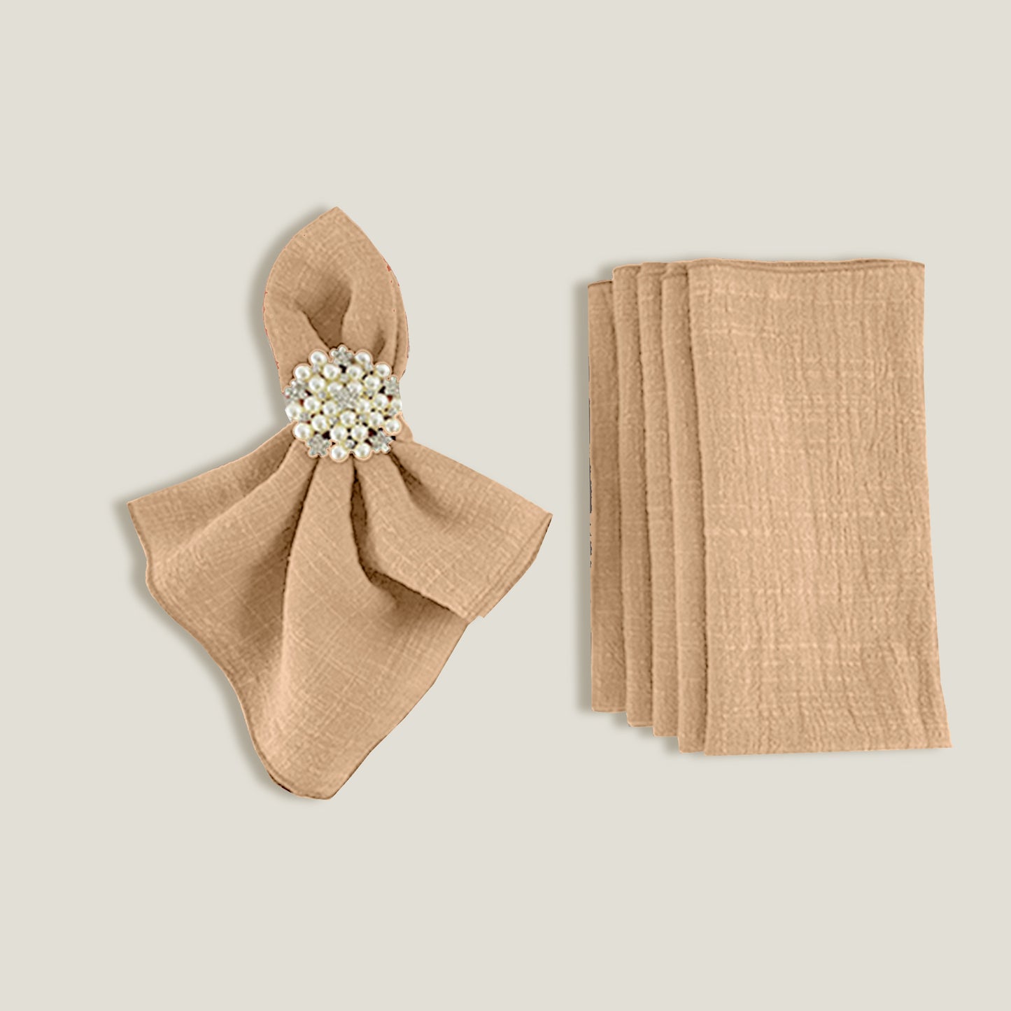 Apricot Gauze Napkin Set