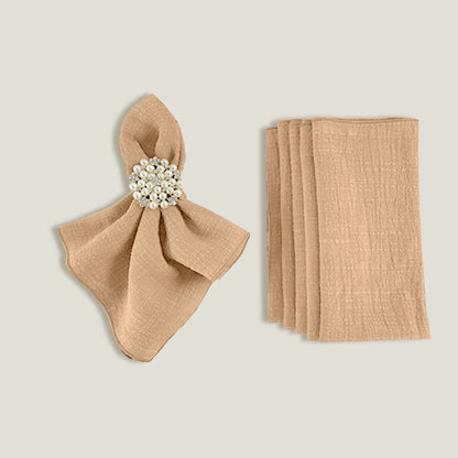 Apricot Gauze Table Runner