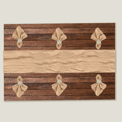 Apricot Gauze Table Runner