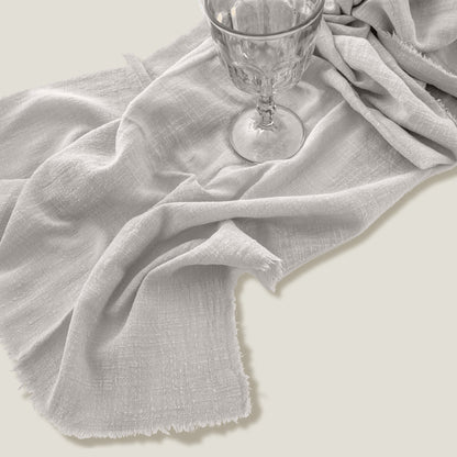 Beige Gray Gauze Napkin Set