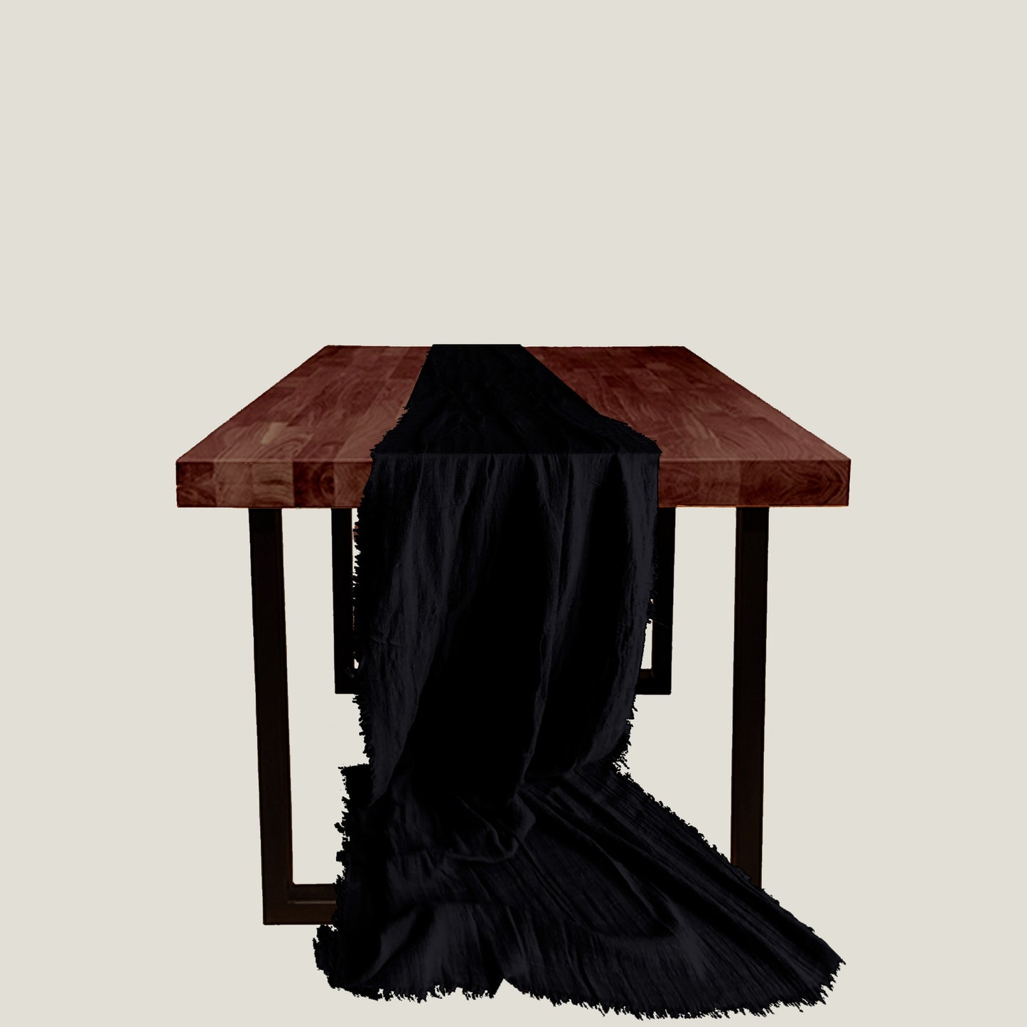 Black Gauze Table Runner