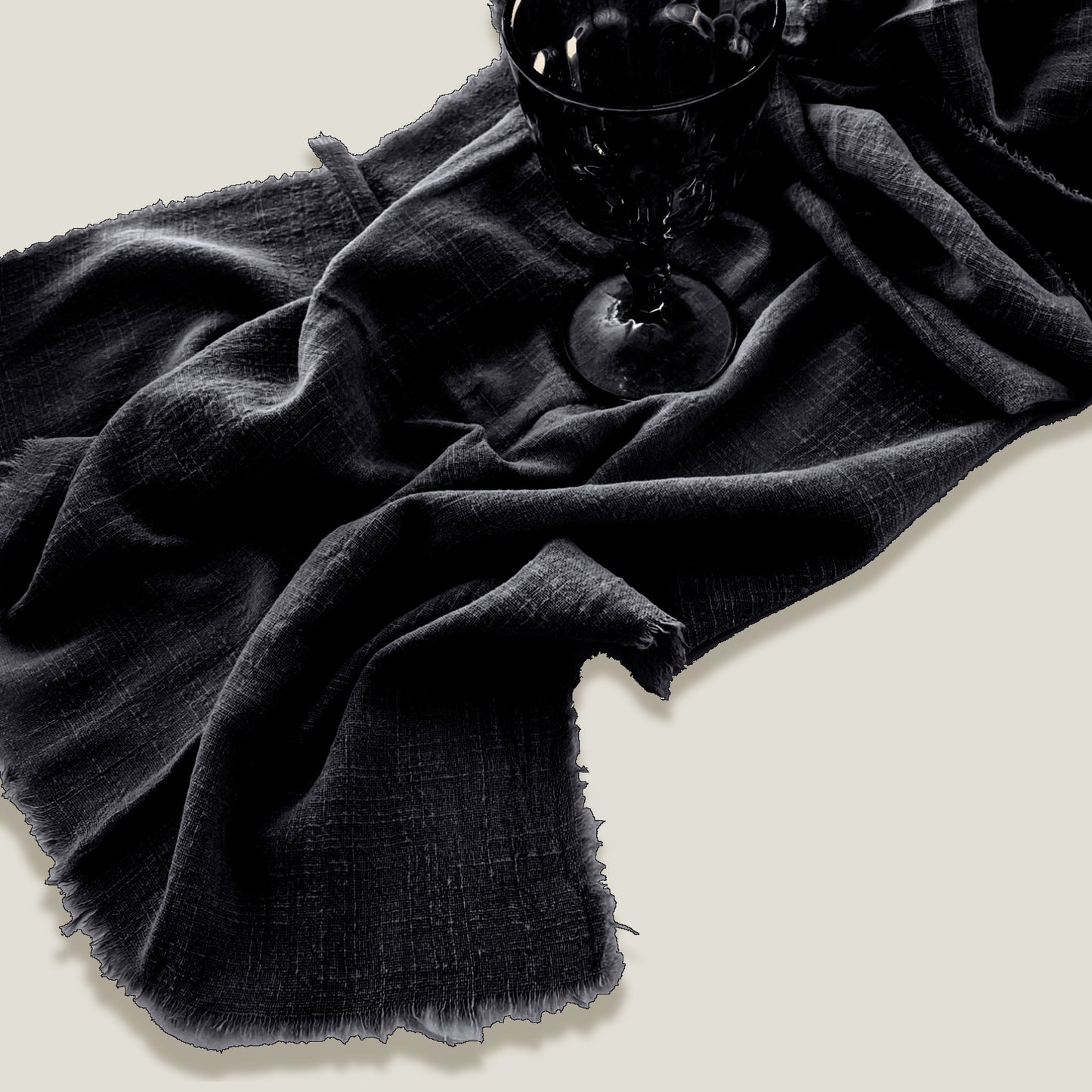 Black Gauze Napkin Set