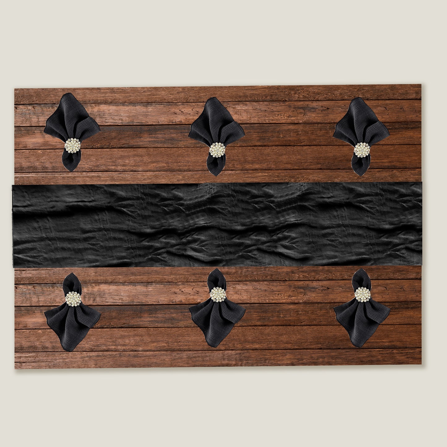 Black Gauze Napkin Set