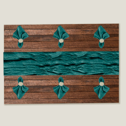 Green Gauze Table Runner