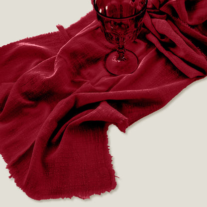 Red Gauze Napkin Set