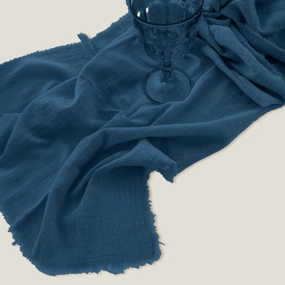 Blue Gray Gauze Napkin Set