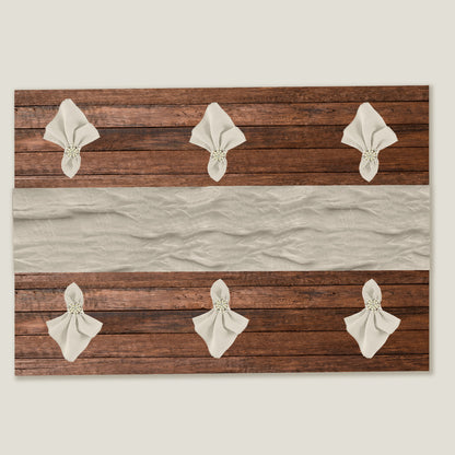 Ivory Gauze Table Runner