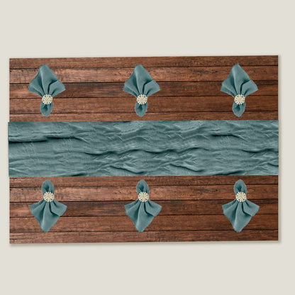 Tranquil Green Gauze Table Runner