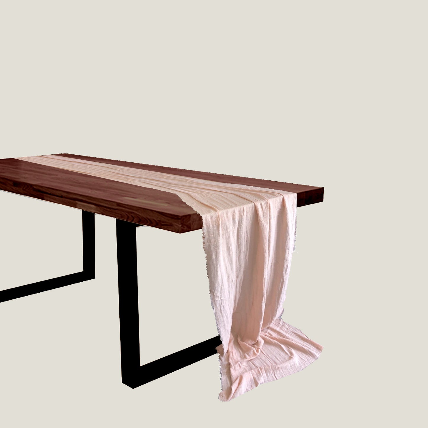 Pink Gauze Table Runner