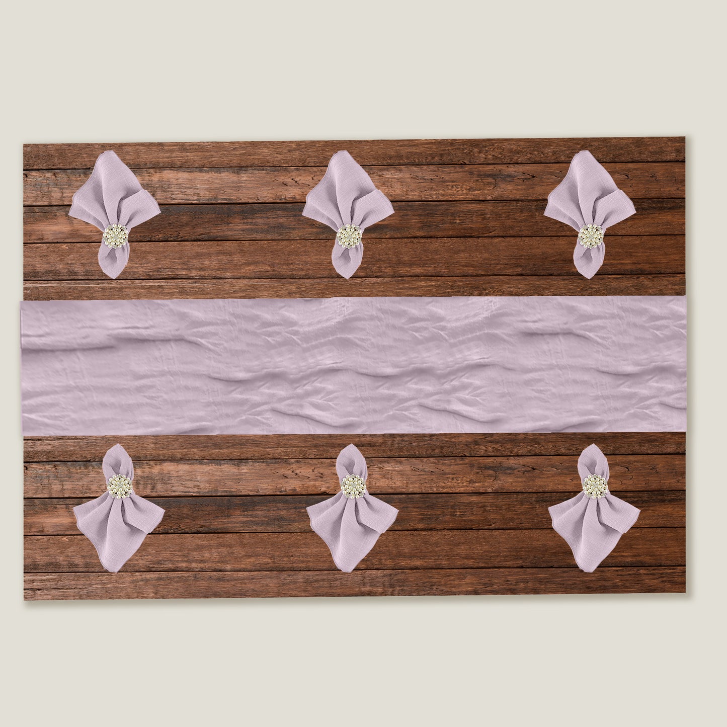 Purple Gauze Table Runner