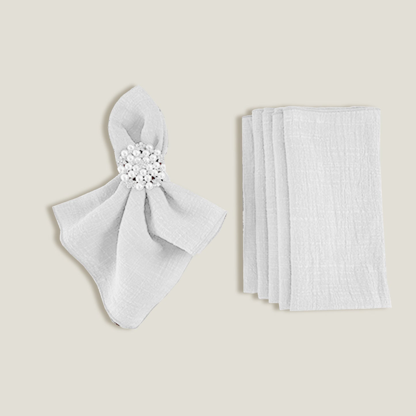 White Gauze Table Runner