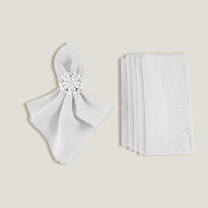 White Gauze Table Runner