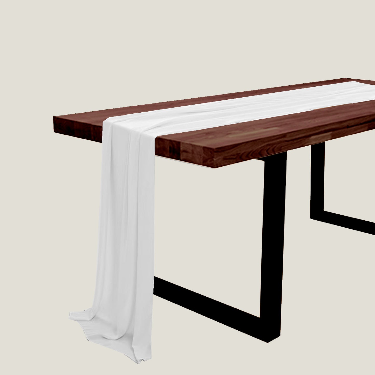 White Gauze Table Runner