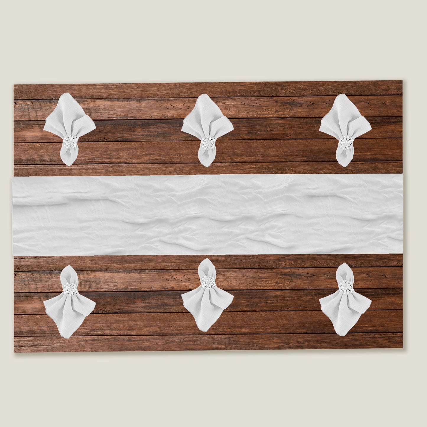 White Gauze Table Runner