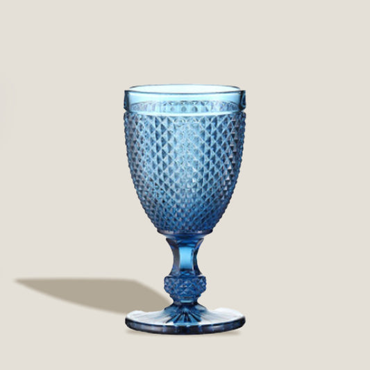 Blue Glass Goblet