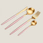Gold Colors Cutlery Set