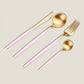 Gold Colors Cutlery Set