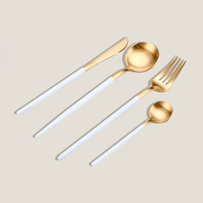 Gold Colors Cutlery Set