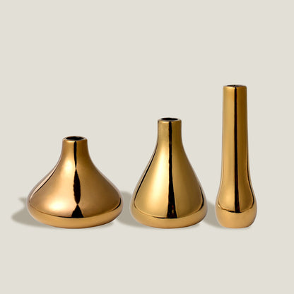 Gold Drop Vases