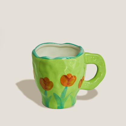 Green Flora Mug