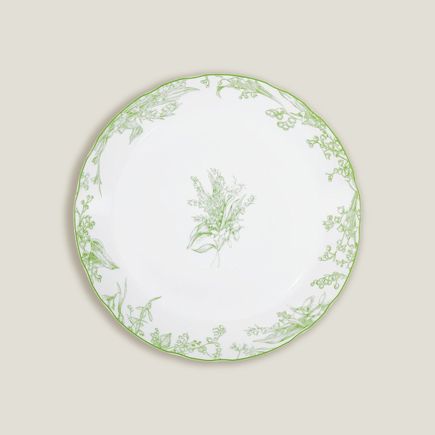 White Green Nature Plates