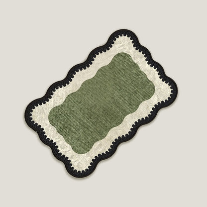 Moss Green Woven Bath Mat