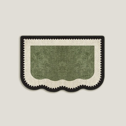Moss Green Woven Bath Mat