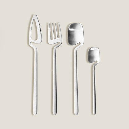 Silver Hollow Silverware Set