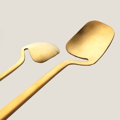 Gold Hollow Silverware Set