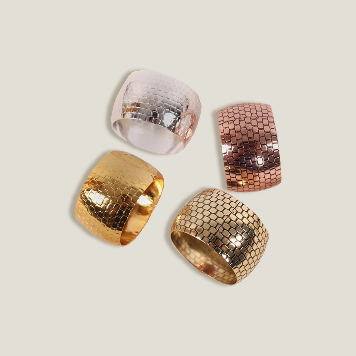 Honeycomb Napkin Rings Set