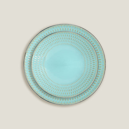 Mint Embossed Stone Tableware Set