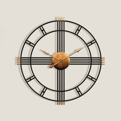 Iron Lines Wall Clock