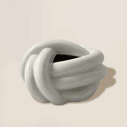 Knot Ceramic Tissues Box Holder