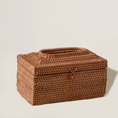 Rattan Tissue Box Holder