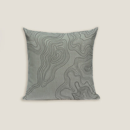 Gray Line Cushion Cover