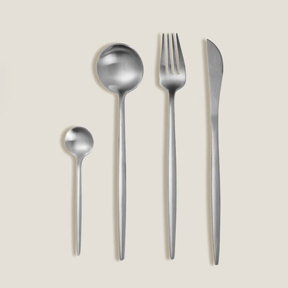 Line Silver Cutlery Set