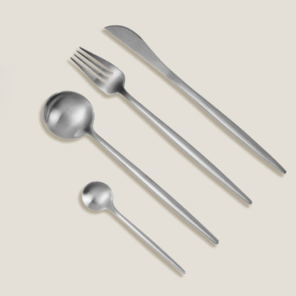 Line Silver Cutlery Set