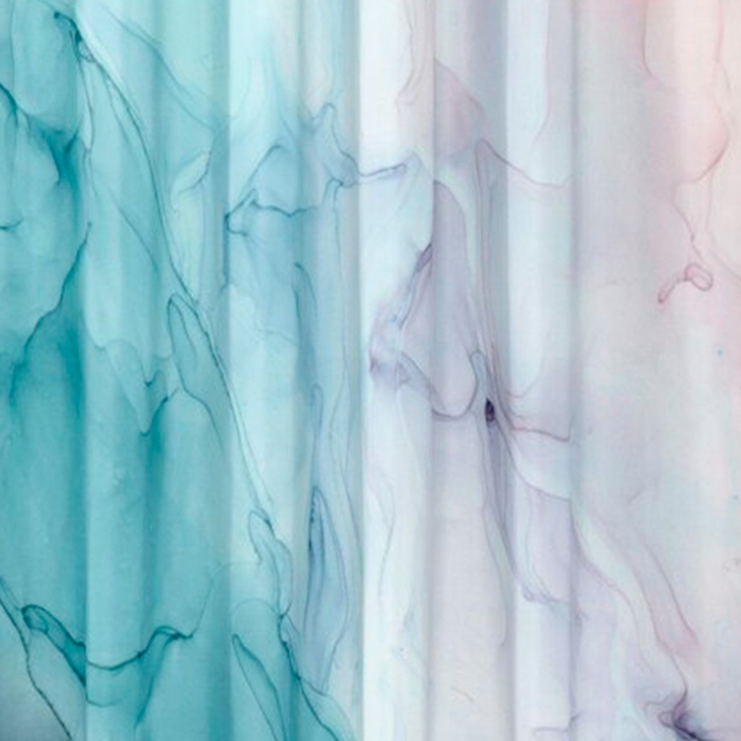 Marble Watercolor Shower Curtain