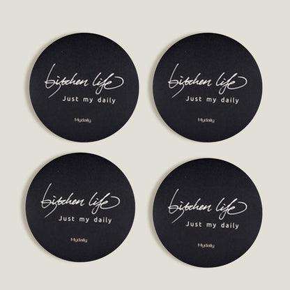 Black Metal Colors Coasters